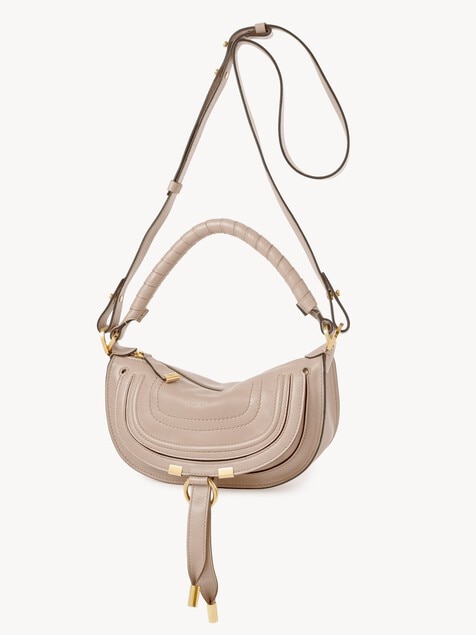 Minibolso de hombro Marcie de cuero suave