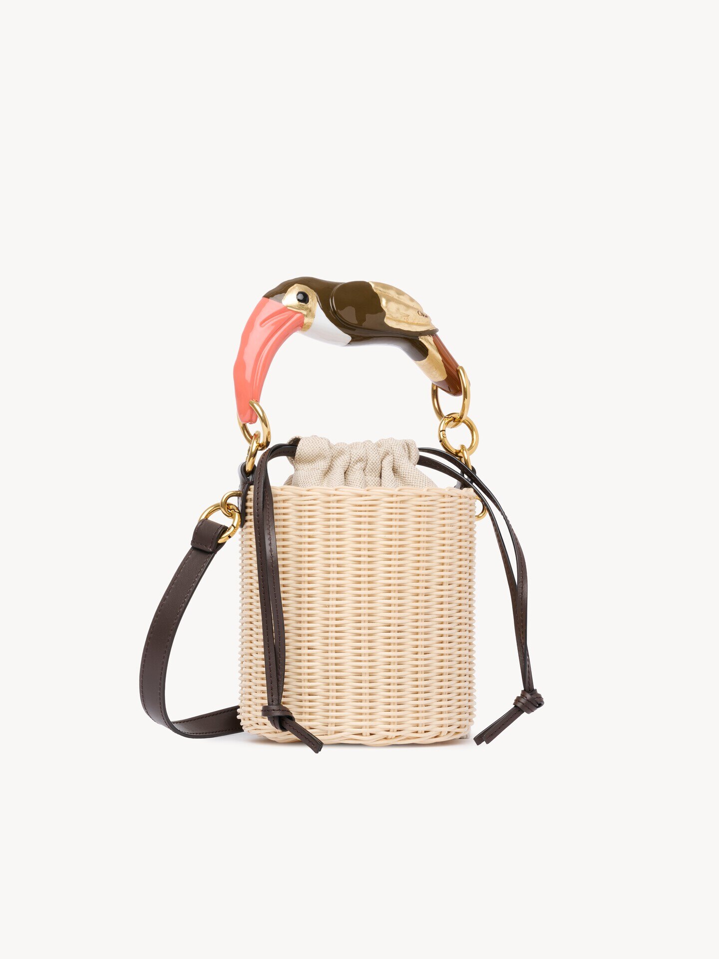 Chlo&eacute; Tropicus bucket bag in wicker - 2