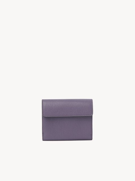 Small Envelope tri-fold wallet in grained leather
