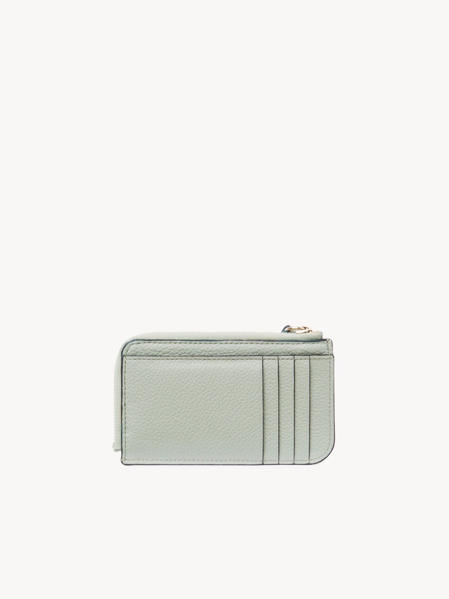 Alphabet wallet in grained leather - 4
