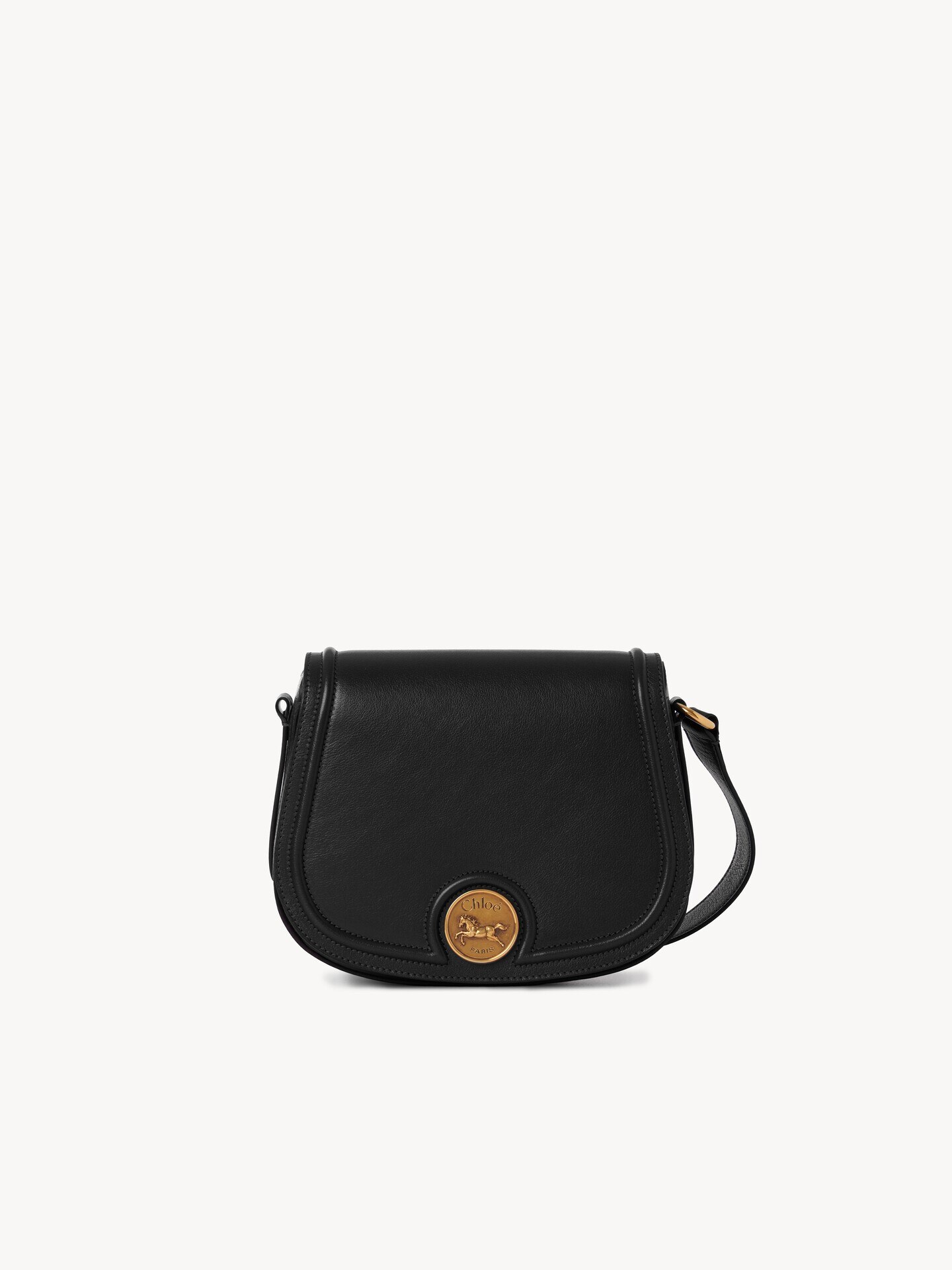 Horse Medal saddle bag in grained leather - 2