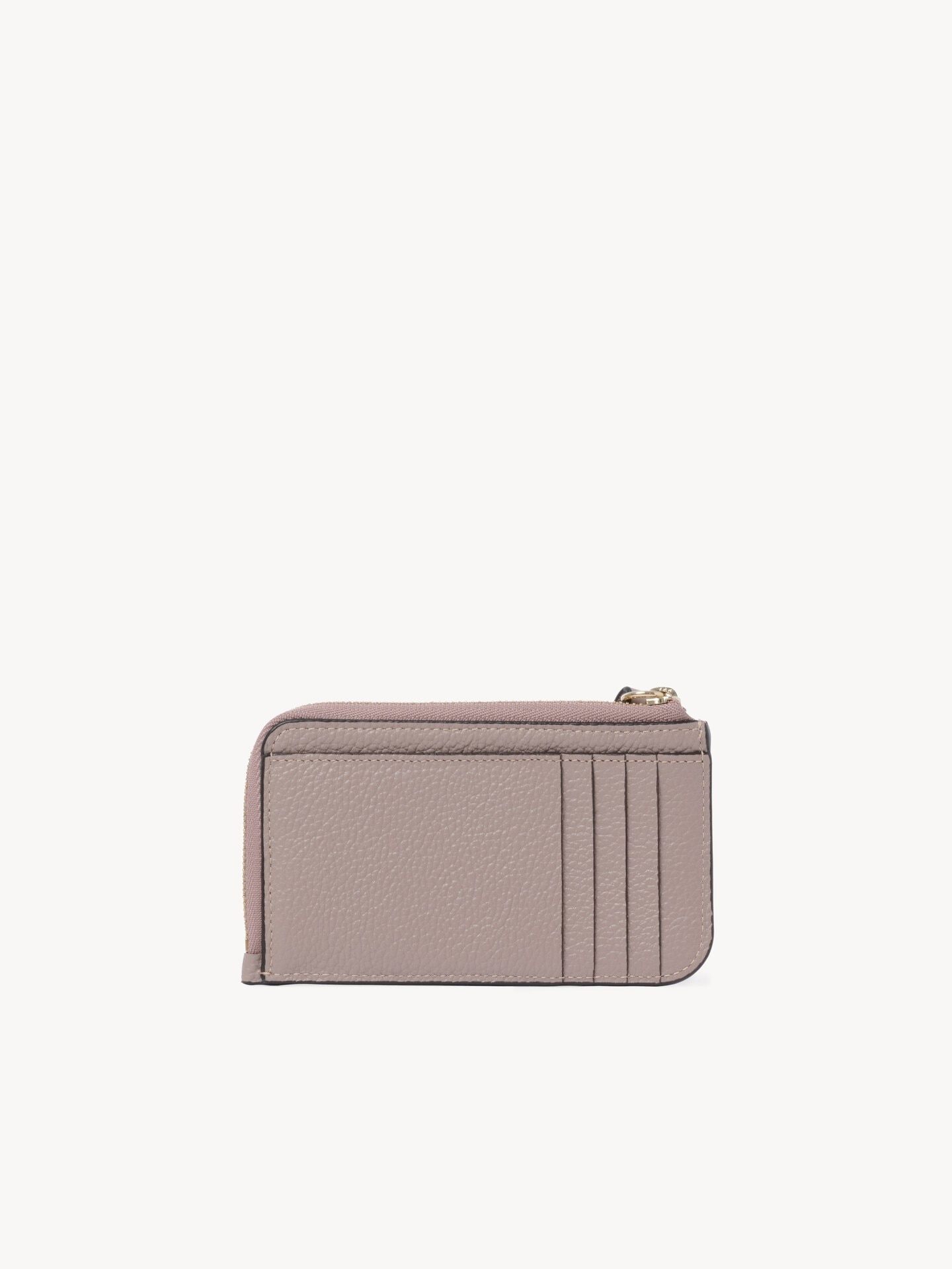 Alphabet wallet in grained leather - 4