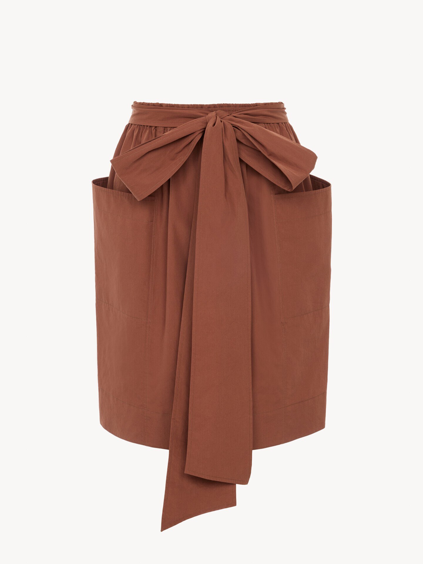 Cotton poplin pencil skirt - 2