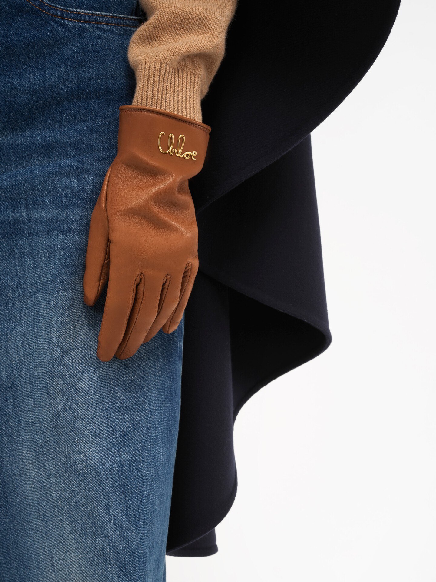 Guantes Chlo&eacute; Iconic de cuero - 3