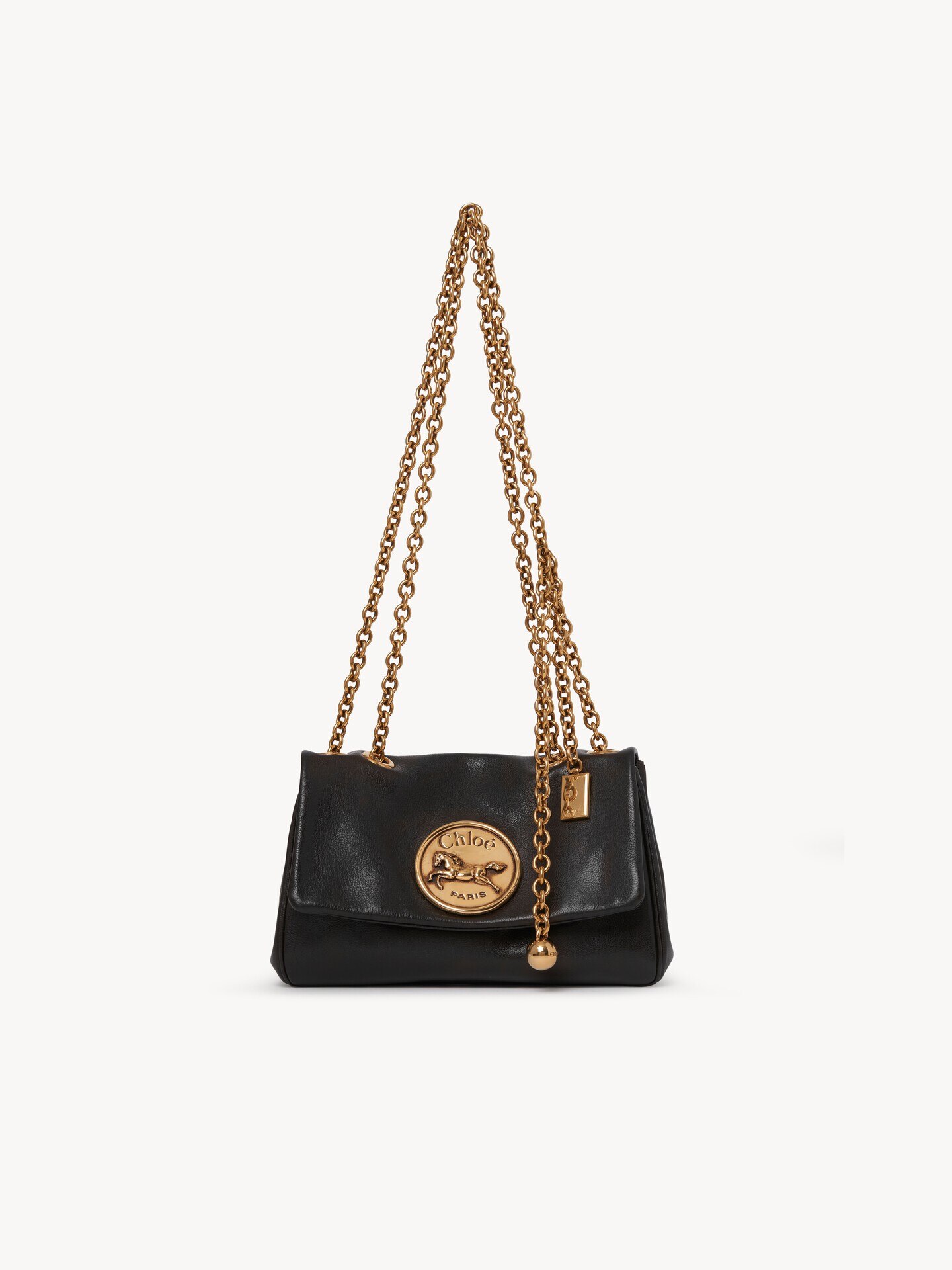 Bolso de hombro peque&ntilde;o Chlo&eacute; Heritage de cuero granulado - 2