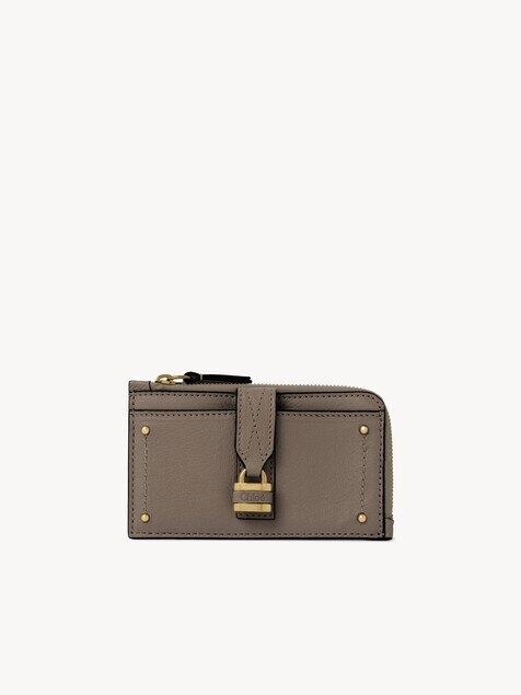 Cartera Paddington peque&ntilde;a con ranuras para tarjetas de cuero granulado