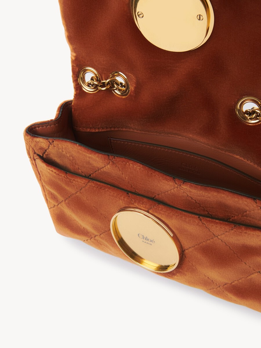 Small Chlo&eacute; Heritage shoulder bag in velvet - 6