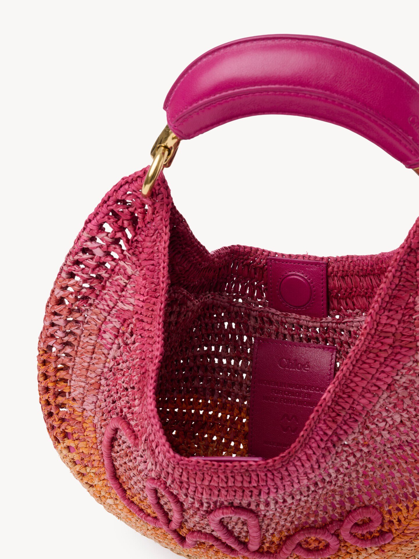 Bolso hobo Summer Banana de rafia - 6