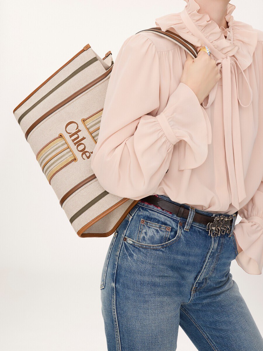 Woody Loop tote bag in canvas - 3
