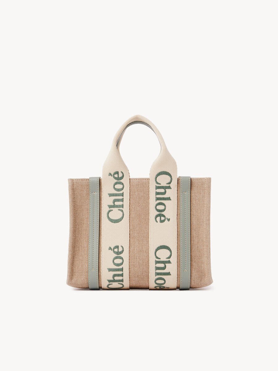Bolso tote peque&ntilde;o Woody de lino - 5