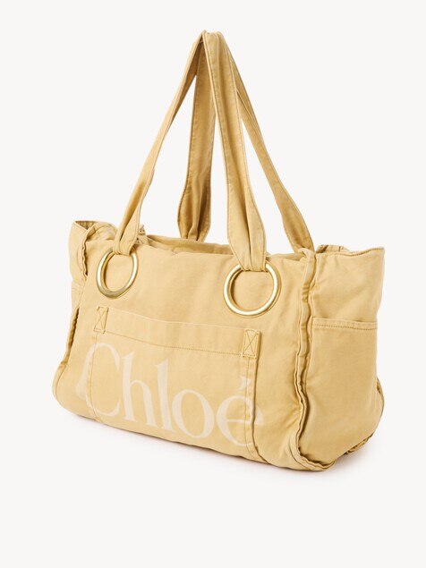 Large Chlo&eacute; Plage tote bag in cotton