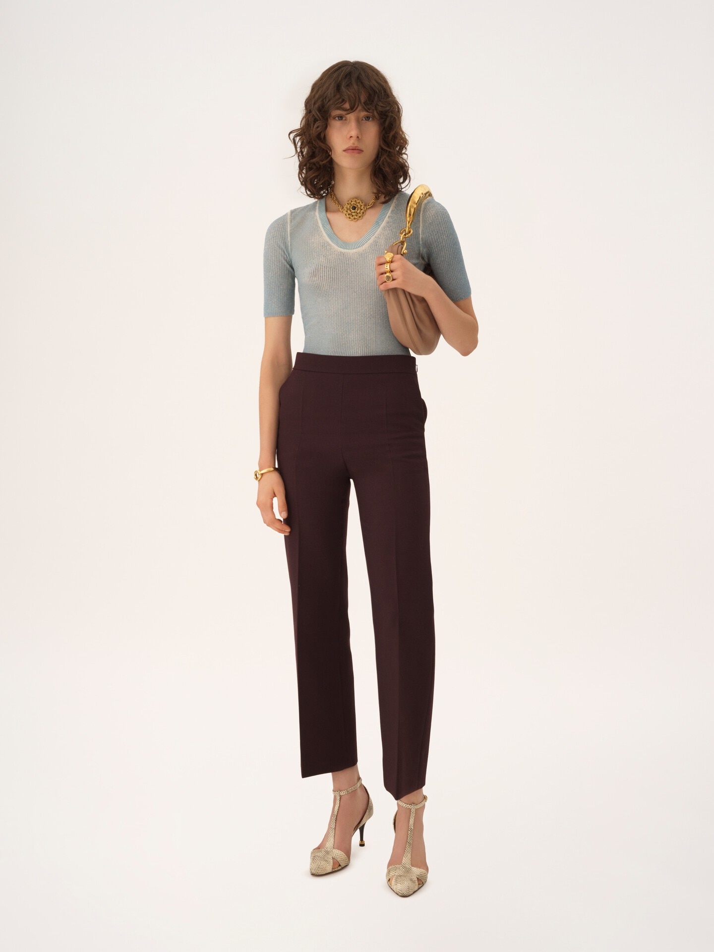 Short-sleeve jumper in a merino wool knit - 3