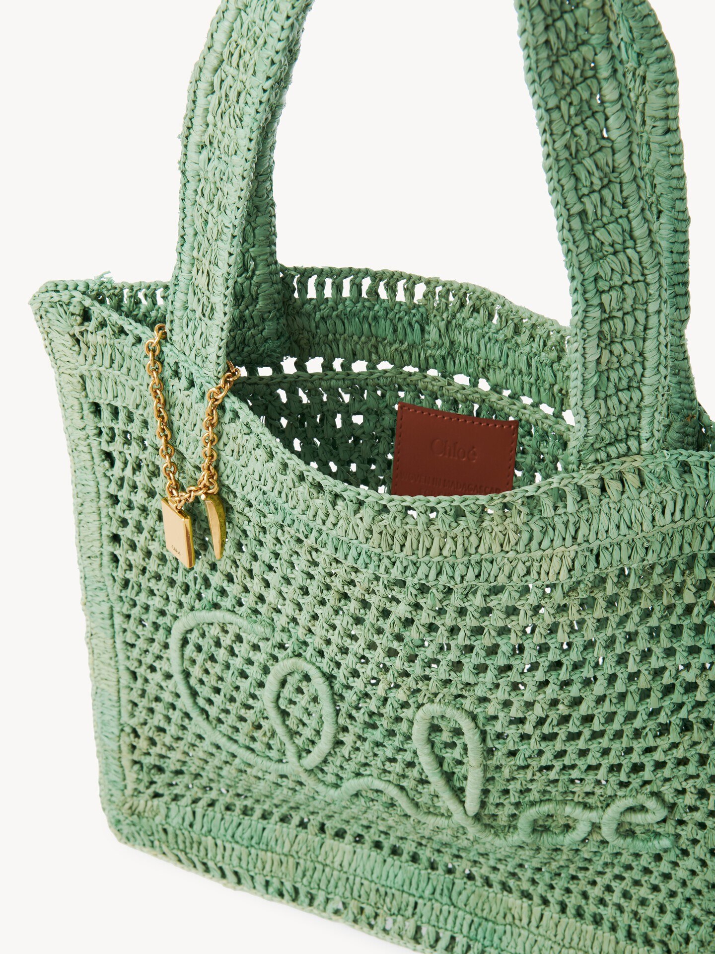 Bolso tote Summer Banana de rafia - 6