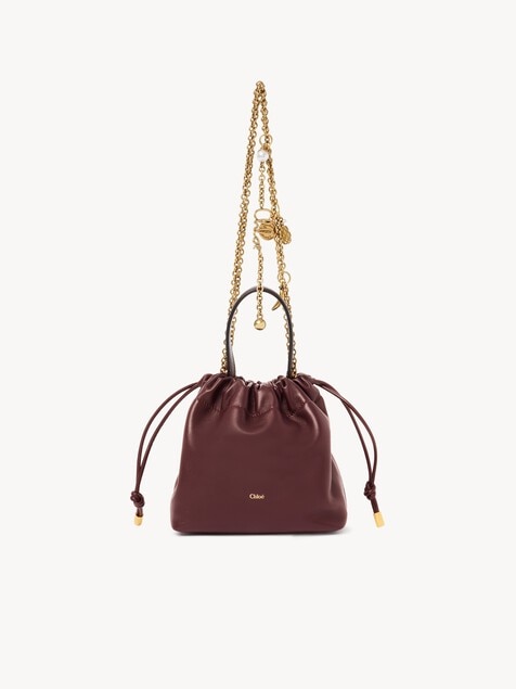 Mini Chlo&eacute; Icons shoulder bag with chain in soft leather