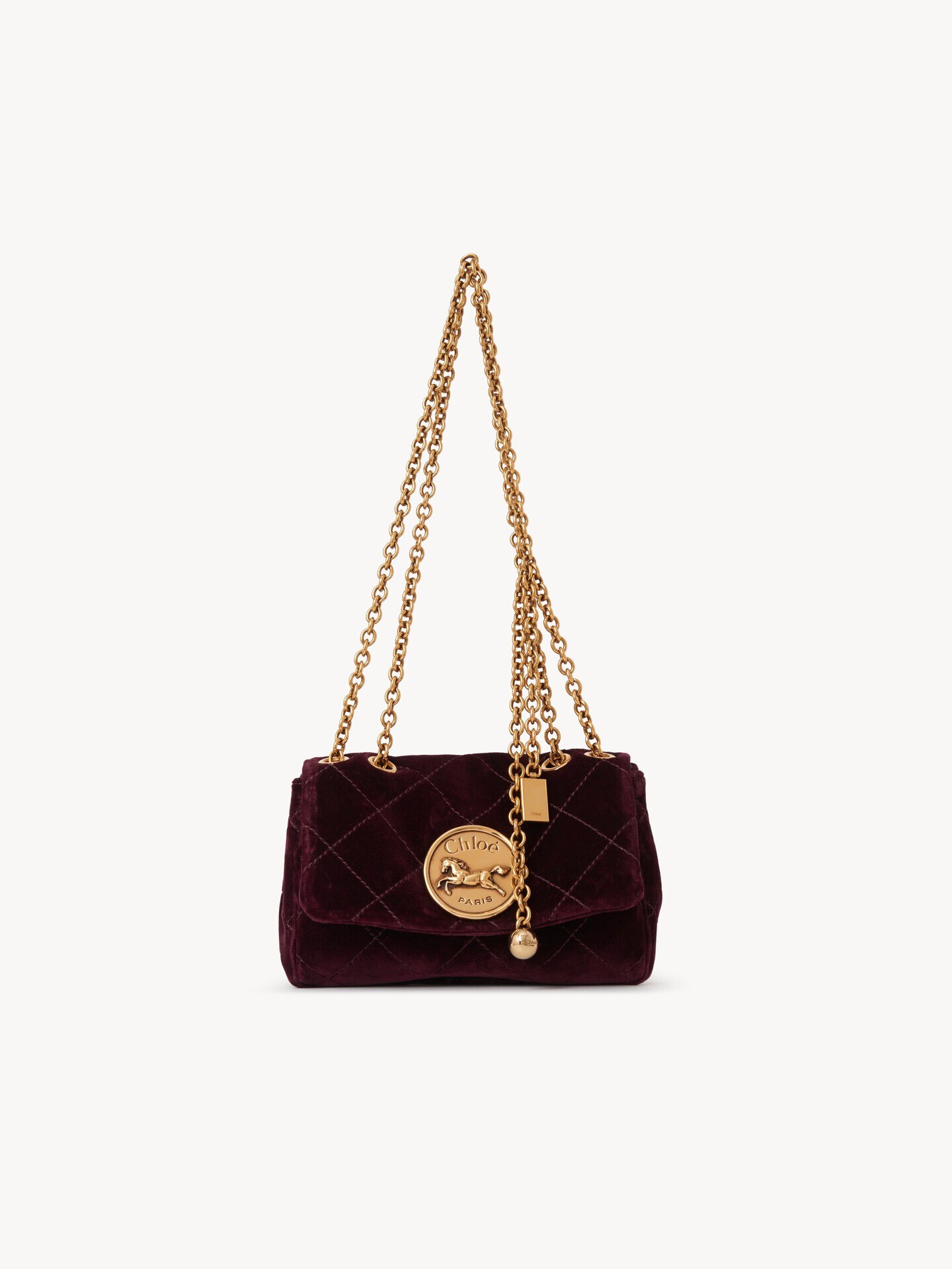 Small Chloé Heritage shoulder bag in velvet - 2