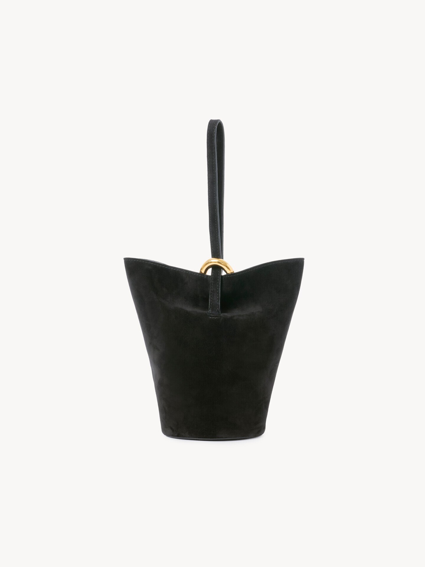 Small Eden Treasures wristlet bucket bag in suede leather - 5