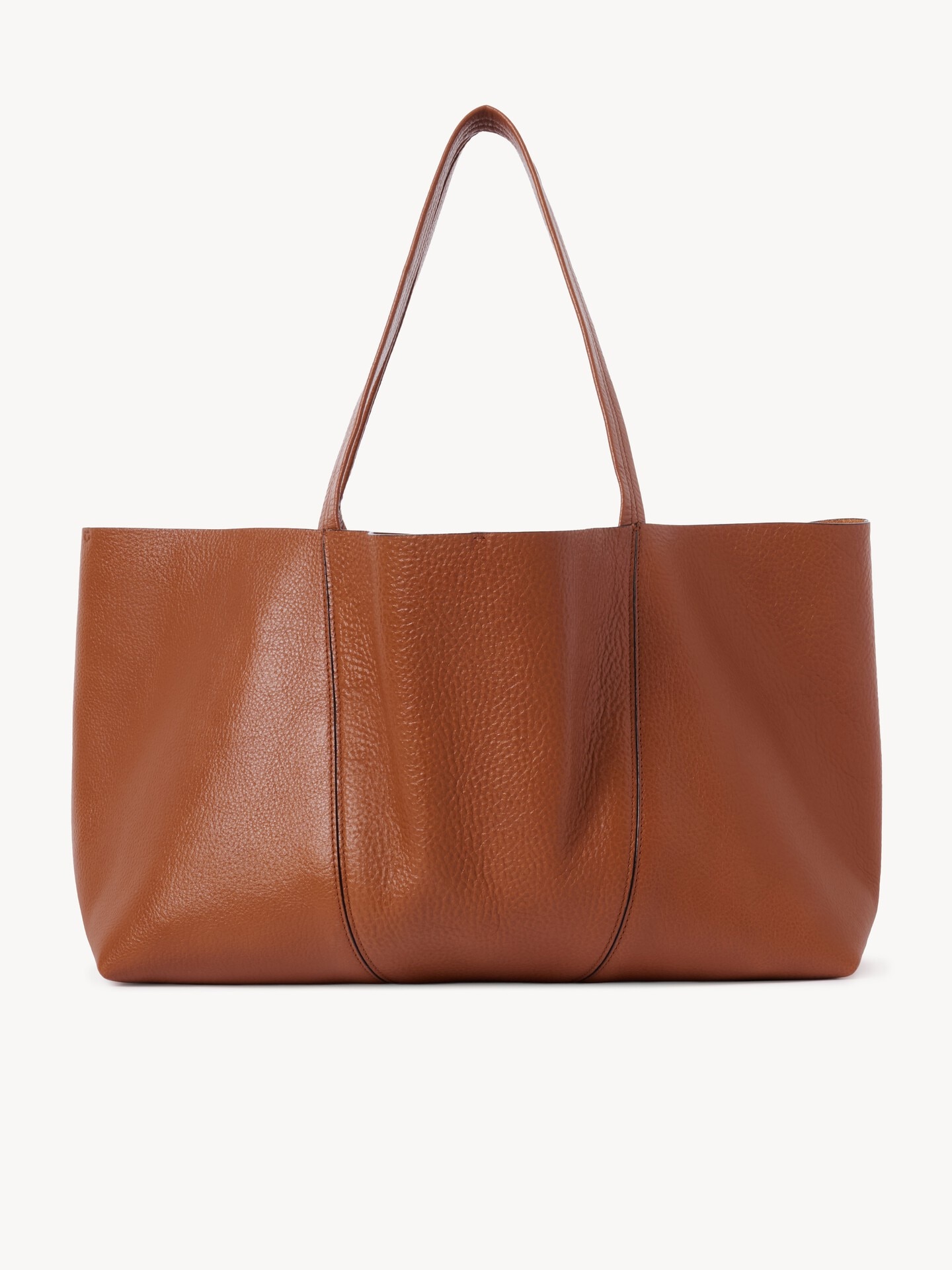 Chloé Spin east-west tote bag in grained leather - 5