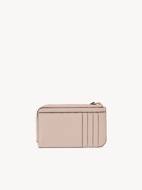 Alphabet wallet in grained leather