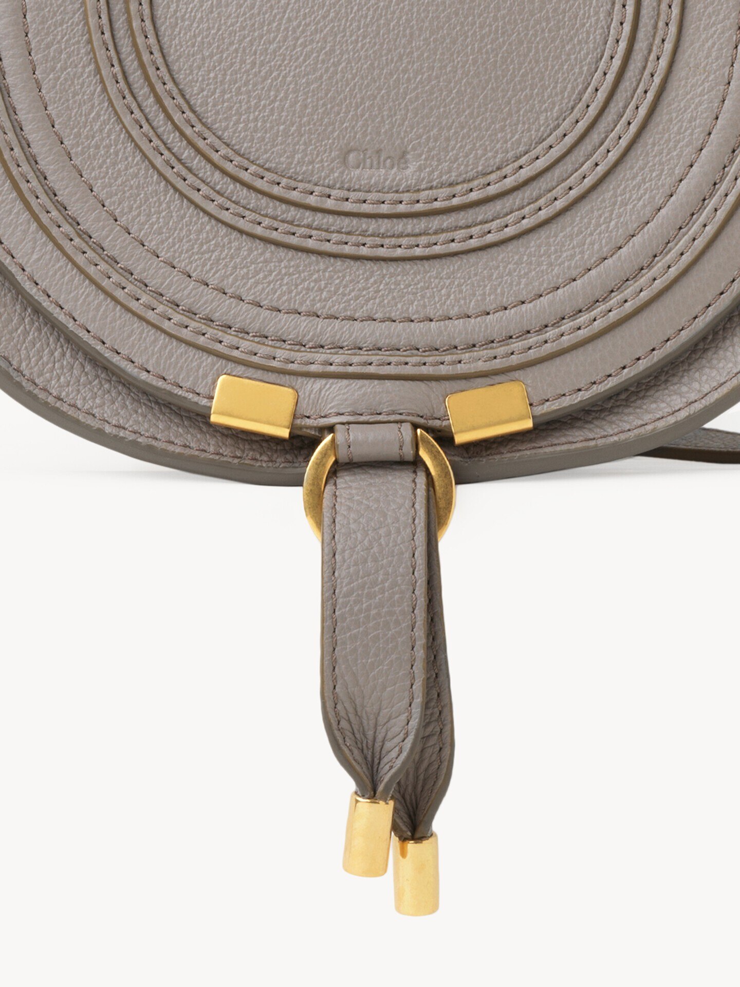 Small Marcie saddle bag in grained leather - 8