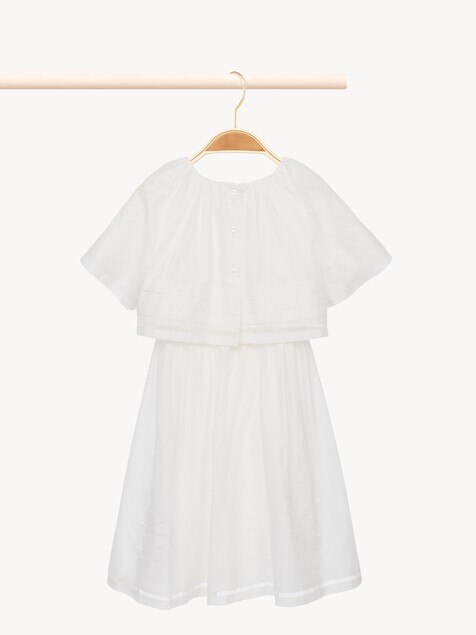 Vestido largo de manga corta para ni&ntilde;os