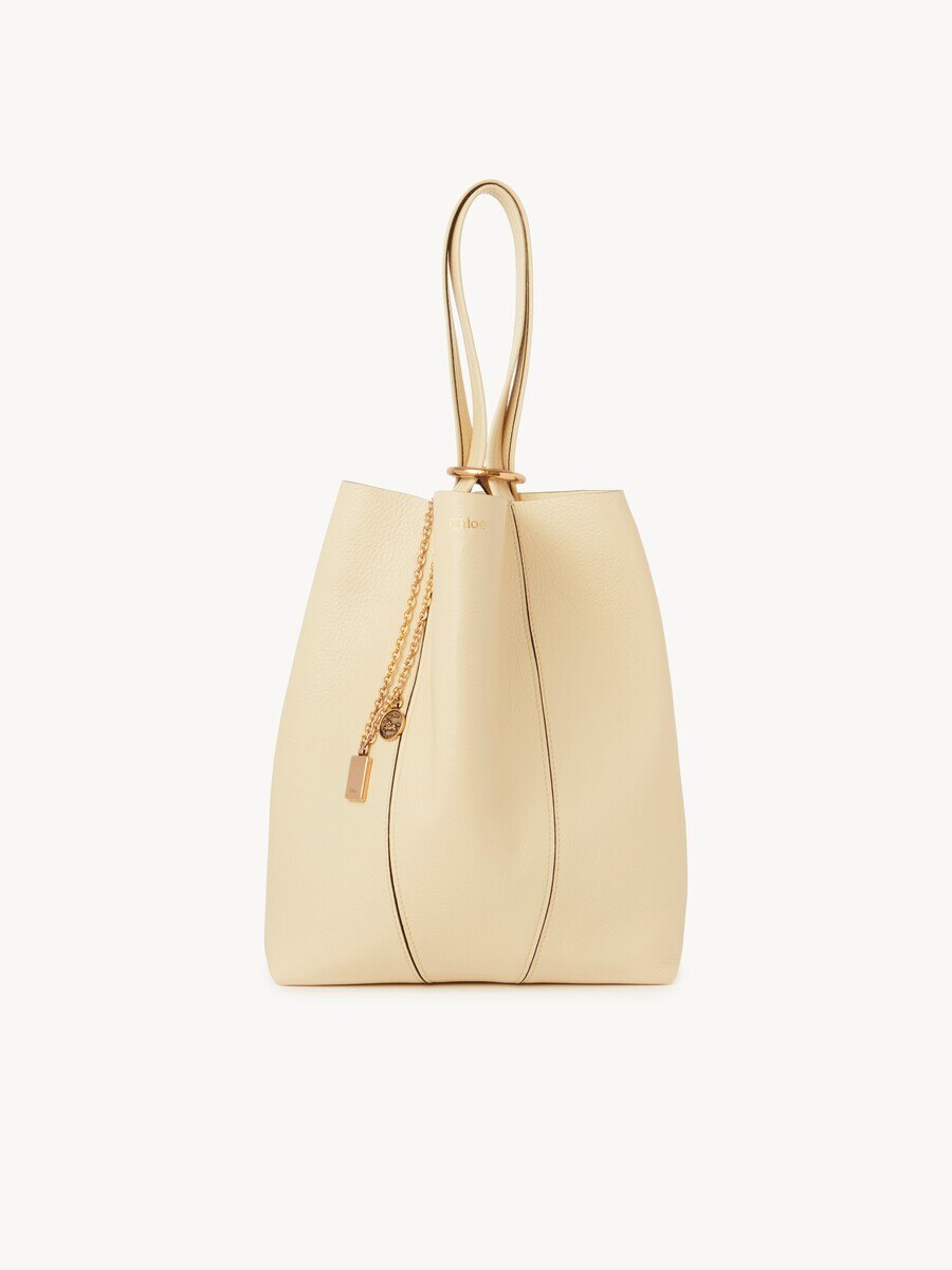 Chlo&eacute; Spin tote bag in grained leather - 2