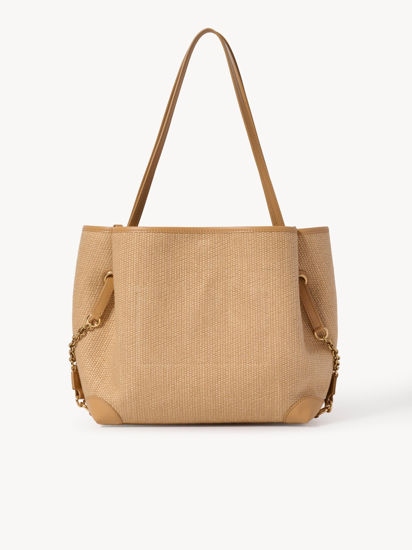 Bolso de doble asa Chlo&eacute; Clover de fibras de efecto rafia - 4