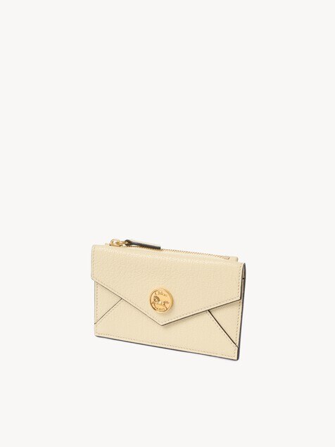 Cartera peque&ntilde;a Envelope con ranuras para tarjetas de cuero granulado