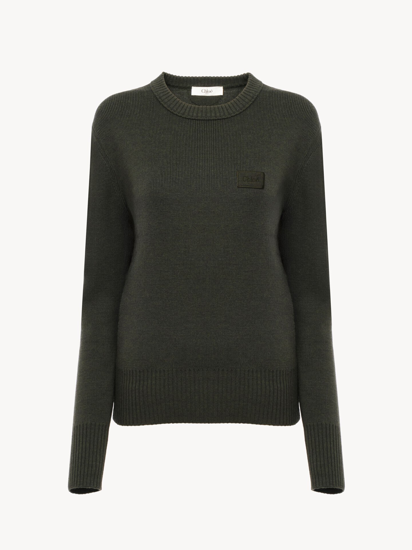 Logo sweater in a merino wool knit - 1