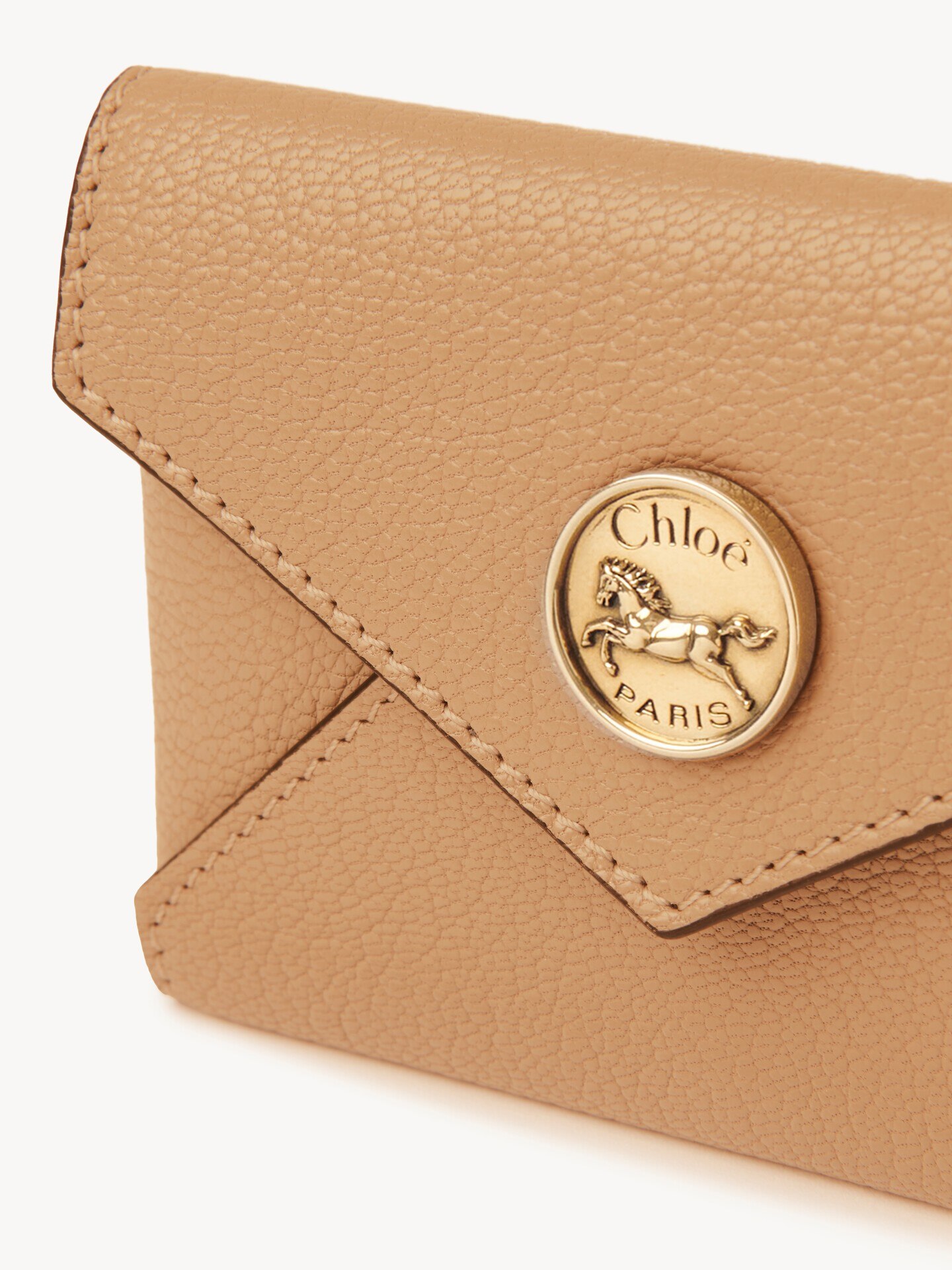 Envelope card holder in grained leather - 6