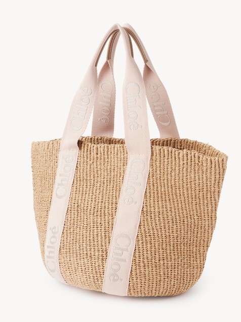 Large Woody basket in natural fibers
