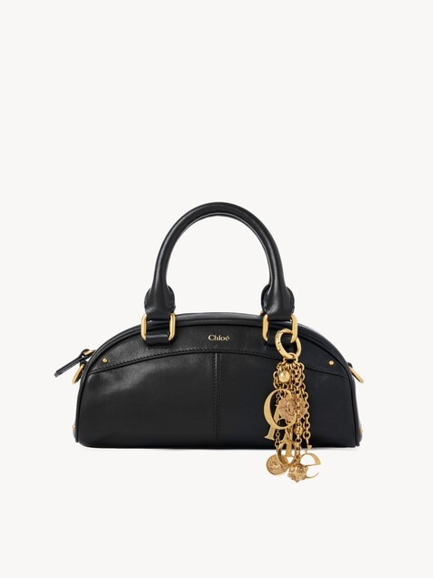 Bolso bowling Chlo&eacute; peque&ntilde;o de cuero suave