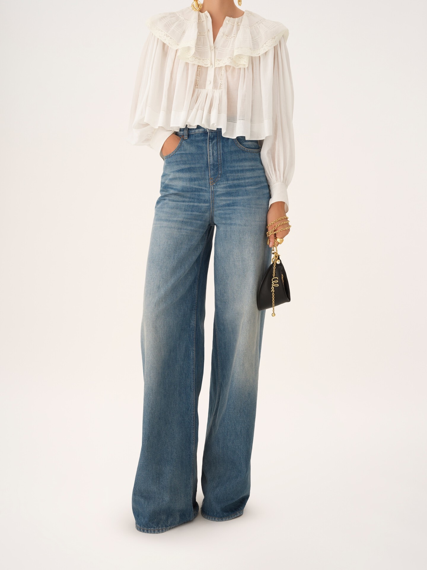 Mini Chloé Icons shoulder bag in soft leather - 8