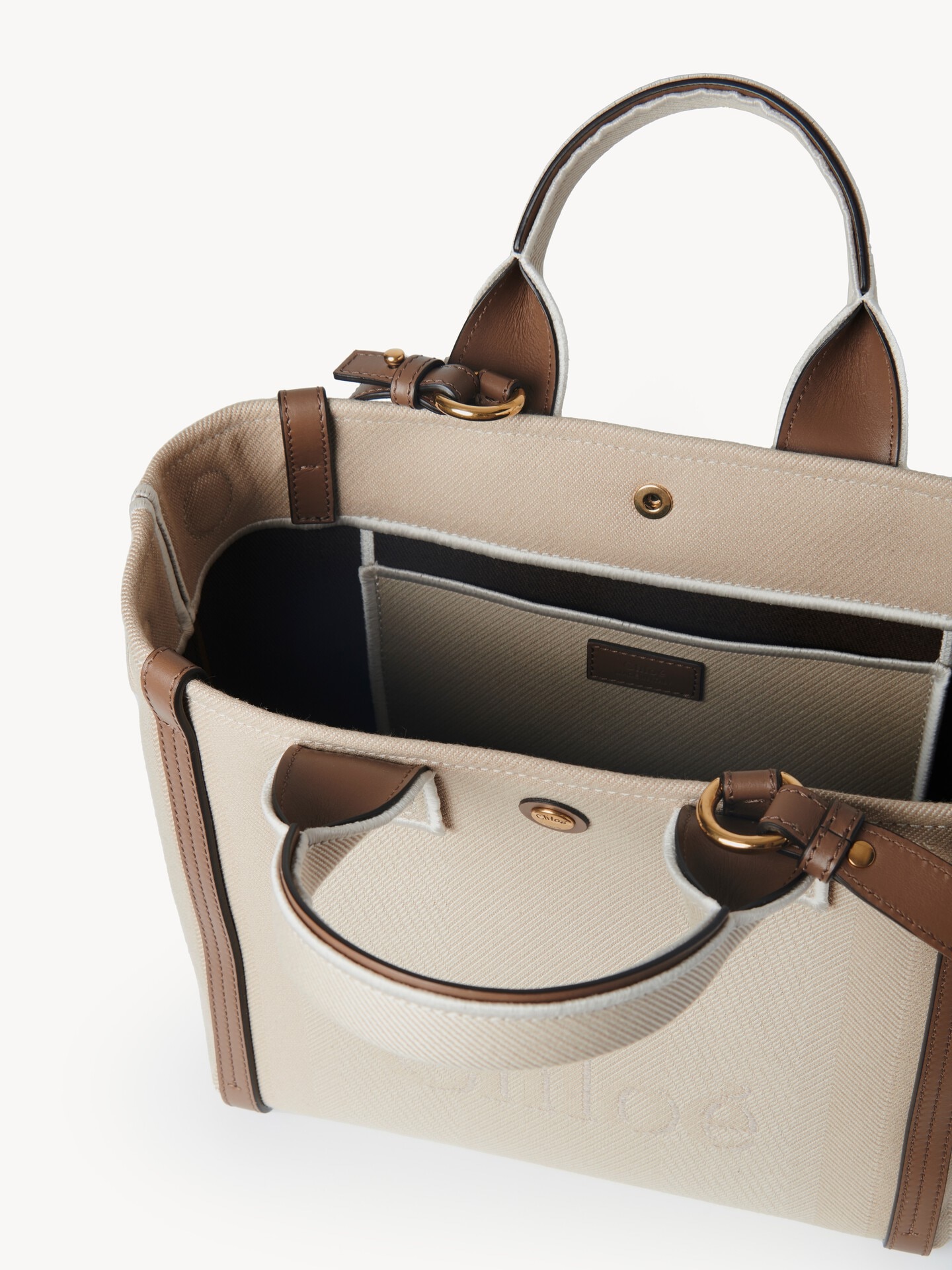Small Chloé Carry tote bag in canvas - 6