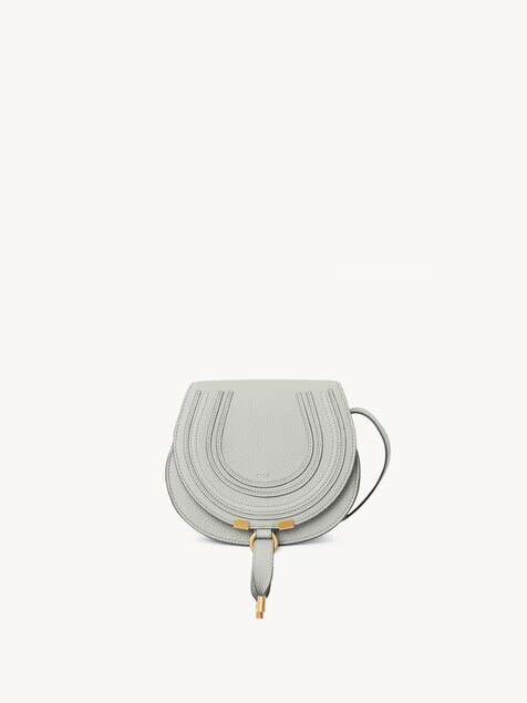 Small Marcie saddle bag in grained leather