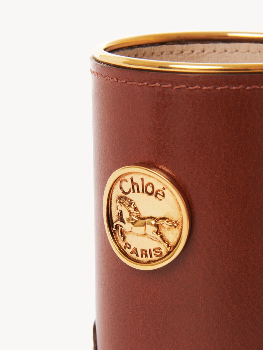 Perfume case in shiny leather - 4