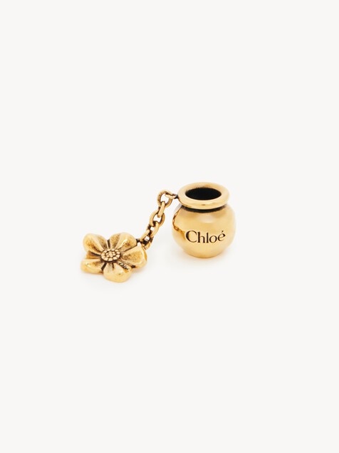 Charm Sphere Flower Dice para Bracelet bag de lat&oacute;n