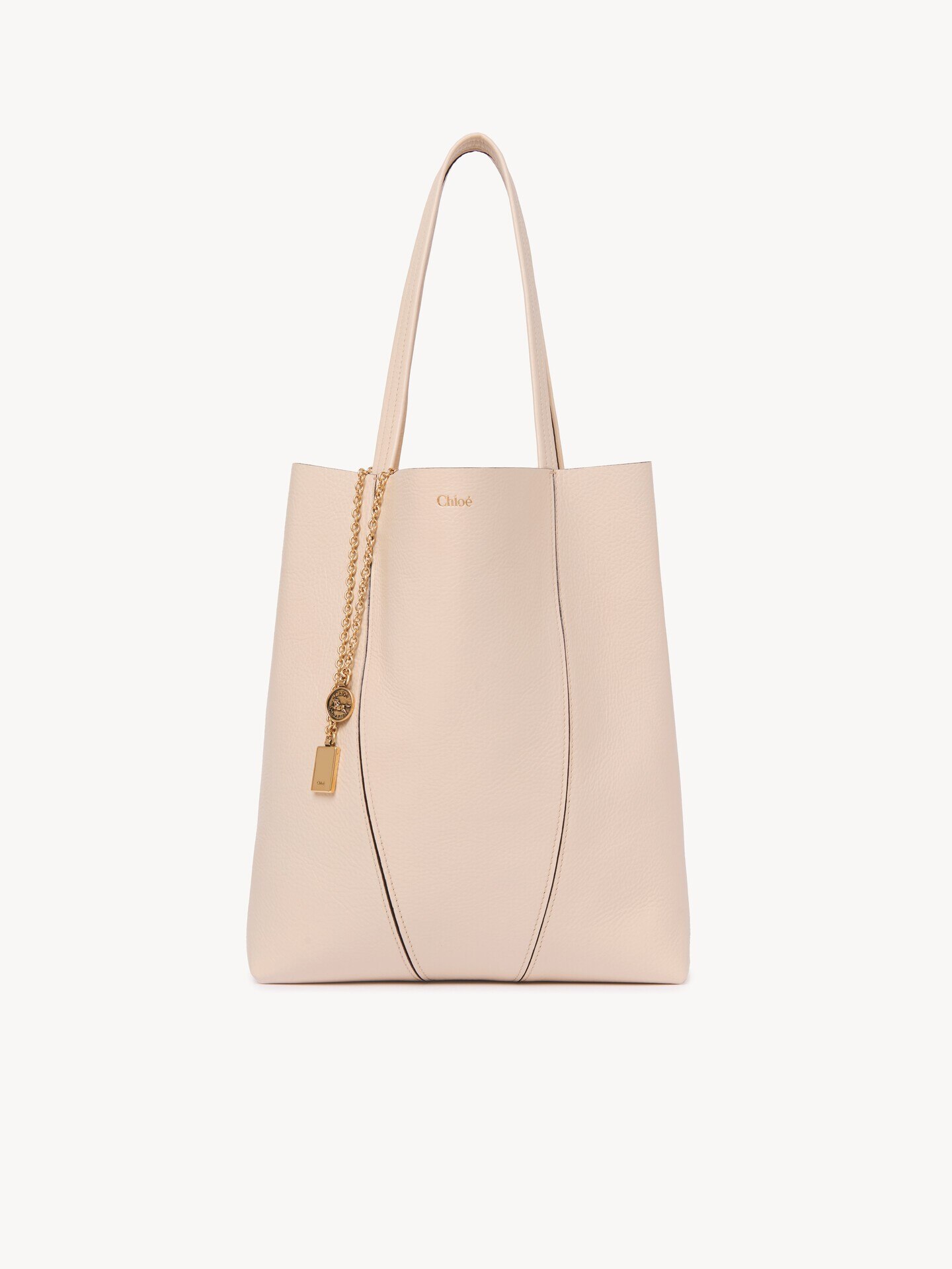 Chloé Spin tote bag in grained leather - 1