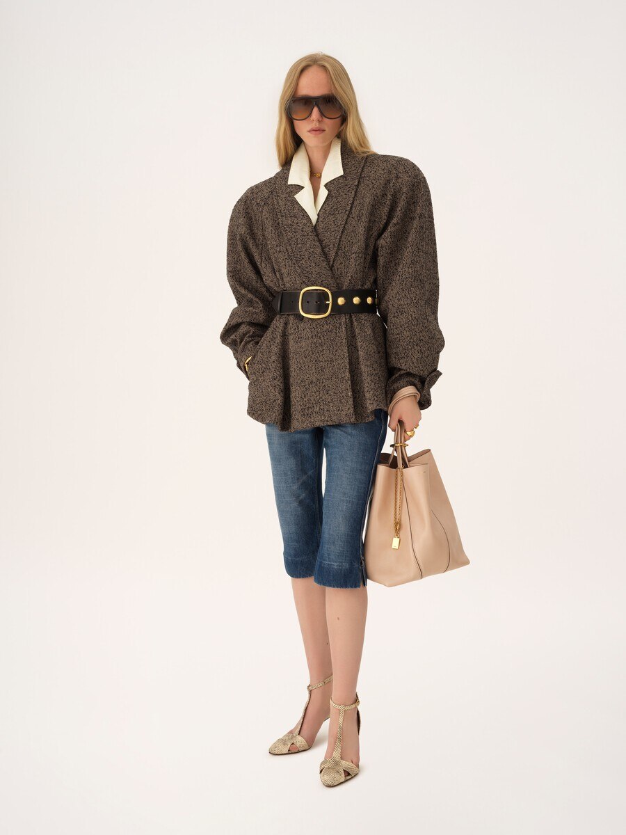 Bolso tote Chlo&eacute; Spin de cuero granulado - 3