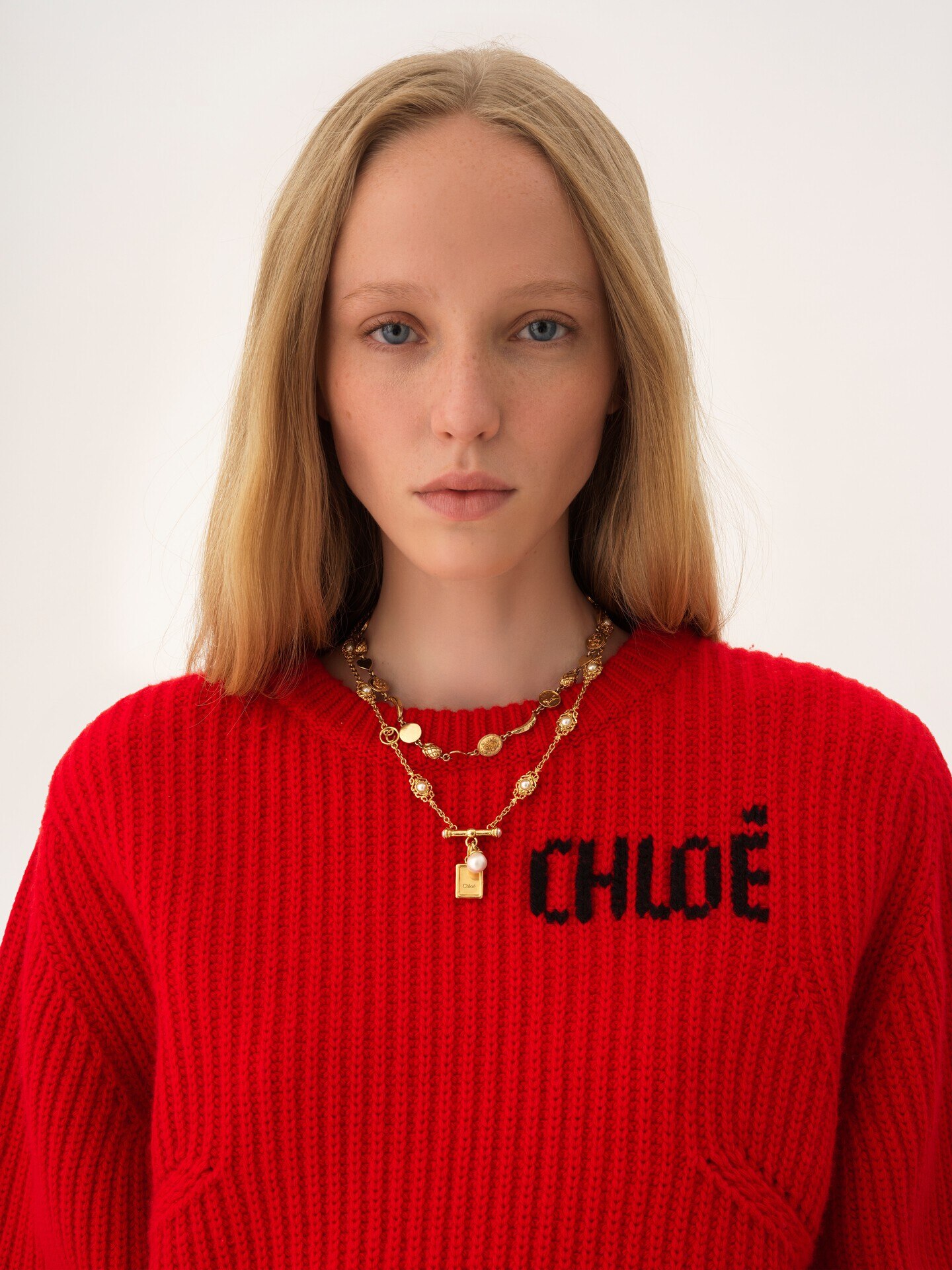 Oversized logo sweater in a wool & cashmere knit - 9