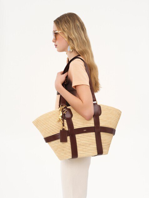 Large Kerala 25 basket in raffia