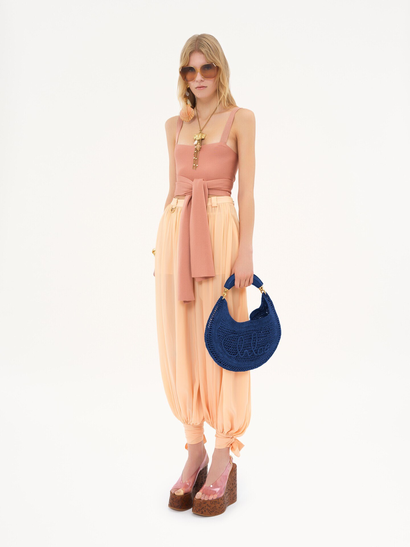 Bolso hobo Summer Banana de rafia - 8