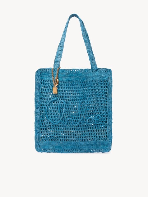 Bolso tote Summer Banana de rafia