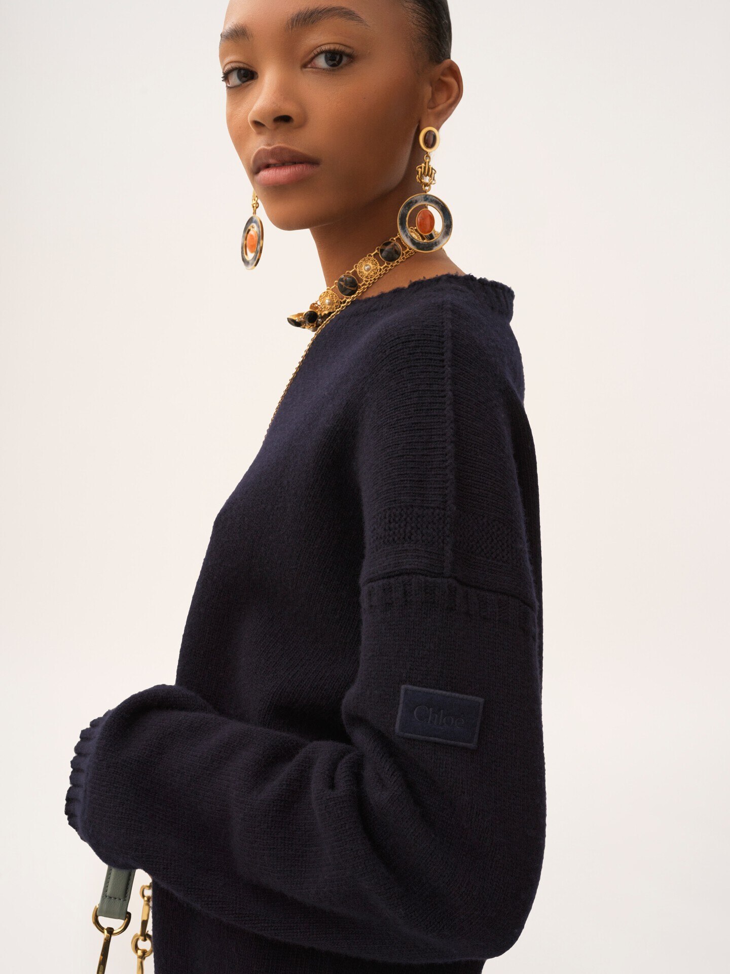 Logo jumper in a wool & cashmere knit - 6