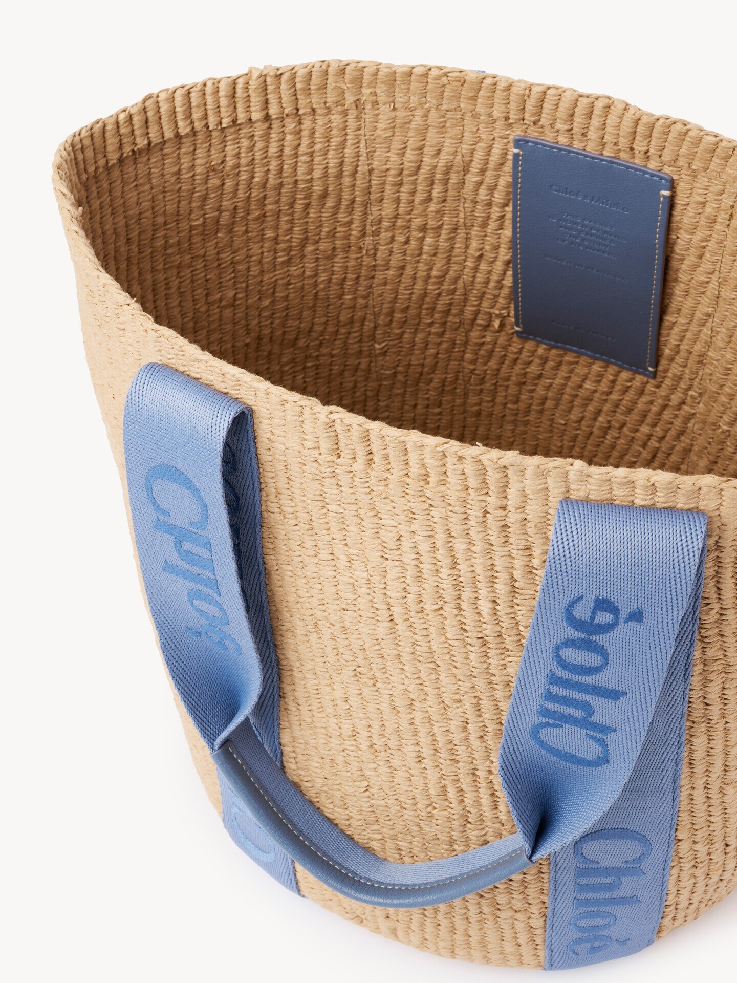 Large Woody basket in natural fibers - 8