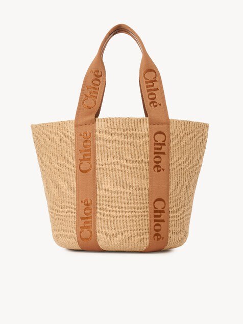 Large Woody basket in natural fibers
