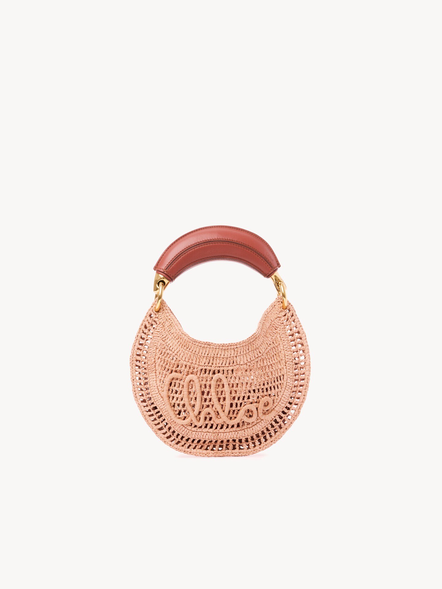 Minibolso hobo Summer Banana con correa de rafia - 2