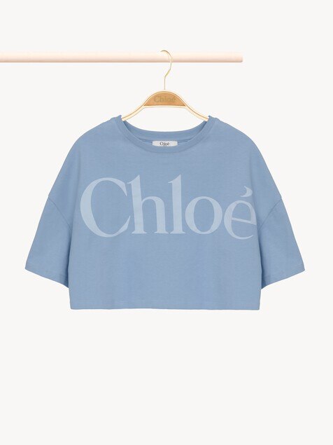 Kids' cropped logo T-shirt