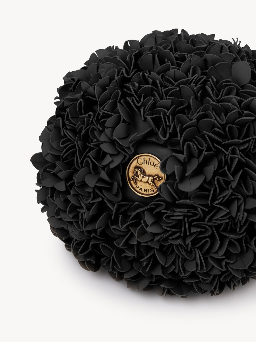 Chlo&eacute; Pliss&eacute; shoulder bag with chain in leather flowers - 6