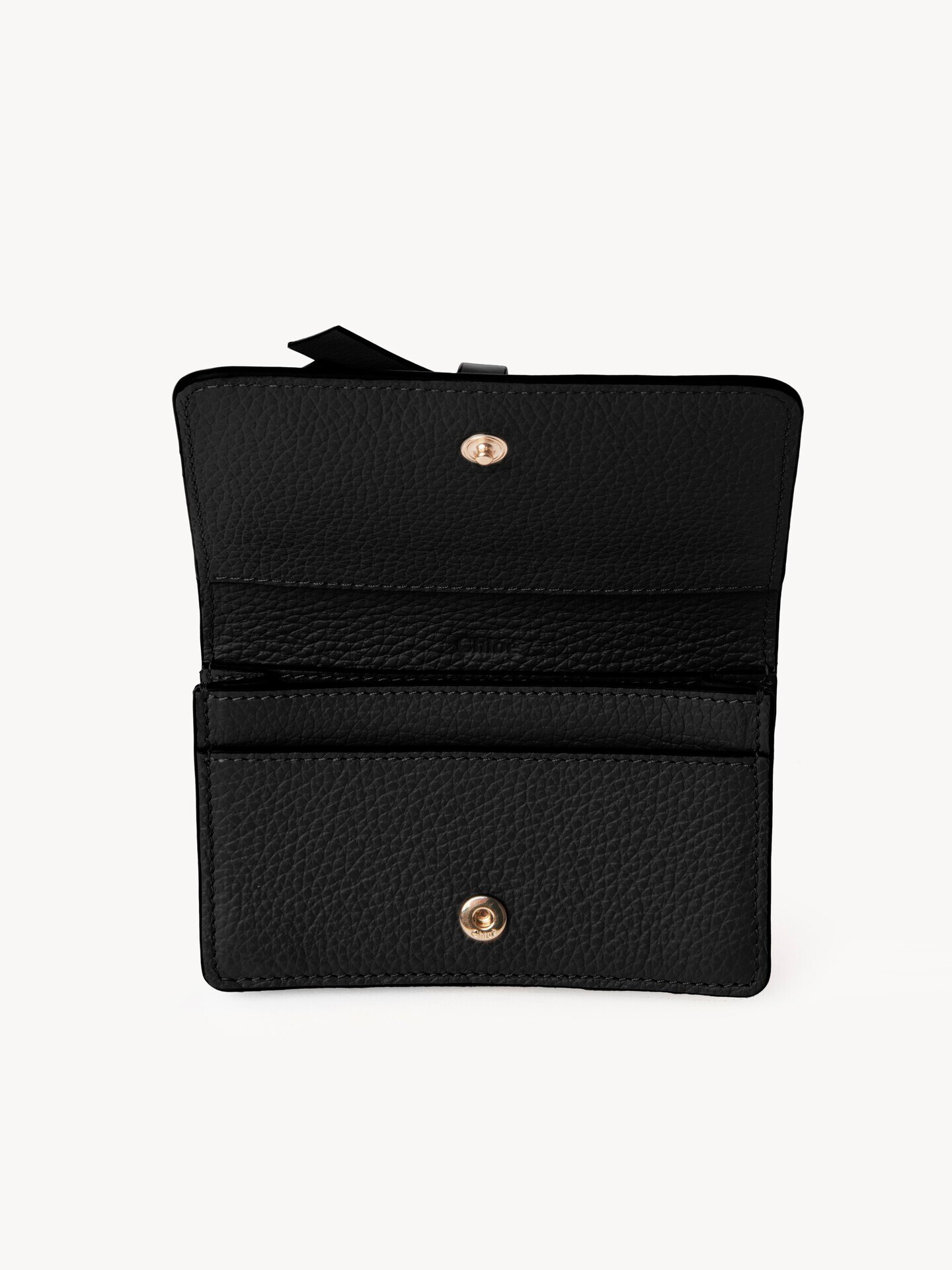 Alphabet card holder in grained leather - 4