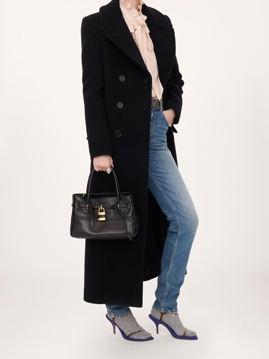 Small Paddington Sling top handle bag in soft leather - 9